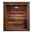 Golden Designs Bergen 6 Person Outdoor-Indoor Traditional Sauna (GDI-8206-01) - Canadian Red Cedar Interior