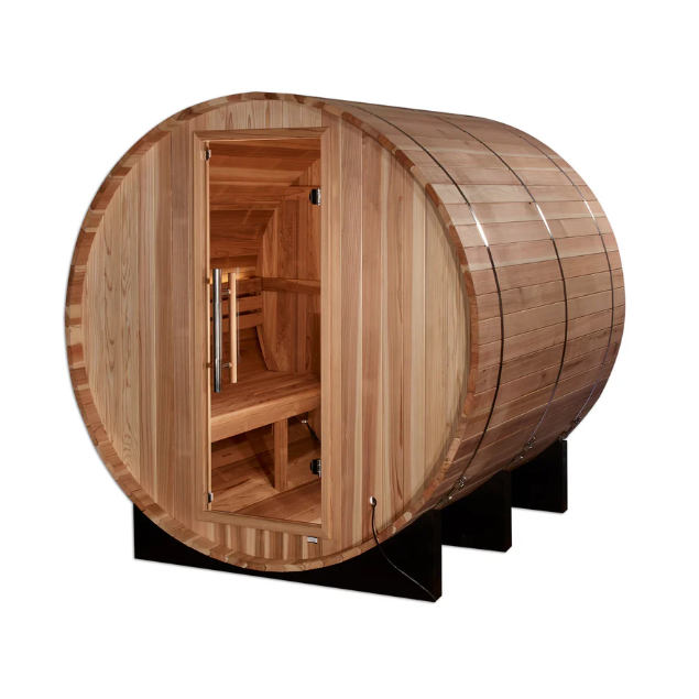 Golden Designs "Arosa" 4 Person Barrel Traditional Sauna - Pacific Cedar