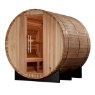 Golden Designs "Arosa" 4 Person Barrel Traditional Sauna - Pacific Cedar