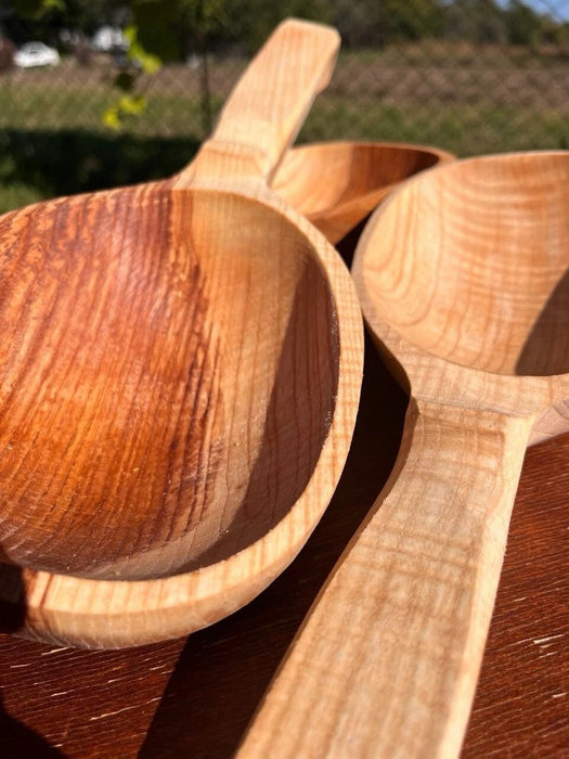 135oz Pine Wooden Sauna Bucket and Ladle Set