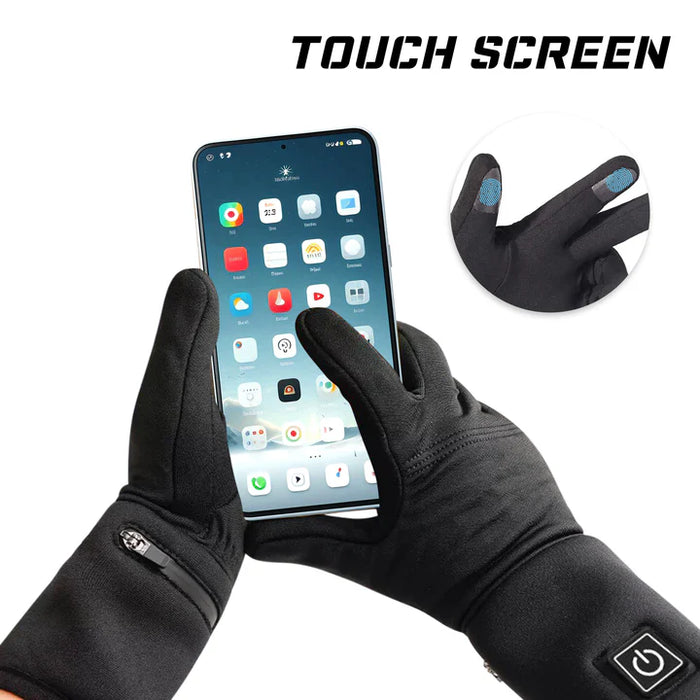 Thin Heated Glove Liners – Rechargeable, Touchscreen & Water-Resistant Thermal Gloves