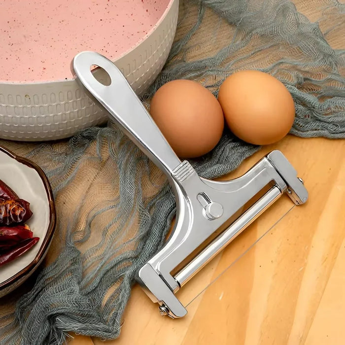 Stainless Steel Cheese Slicer Adjustable Thickness with Extra Wires