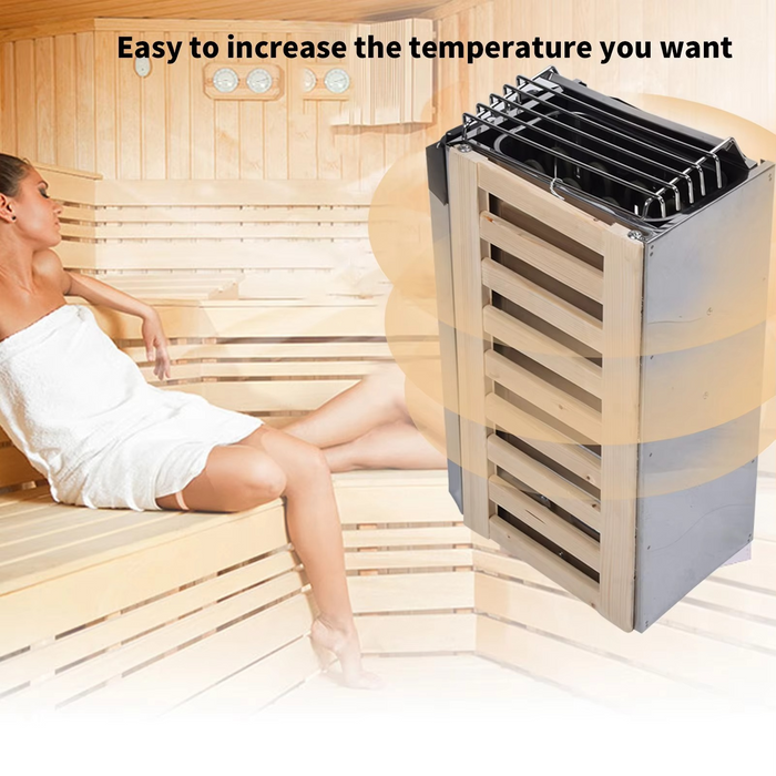 3.6KW Stainless Steel Sauna Heater with Internal Controls for Home Sauna Rooms