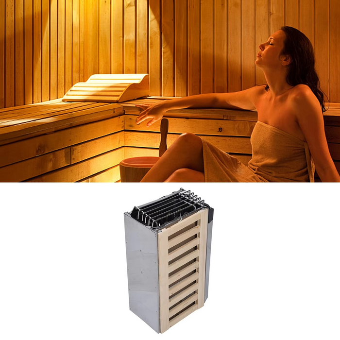 3.6KW Stainless Steel Sauna Heater with Internal Controls for Home Sauna Rooms