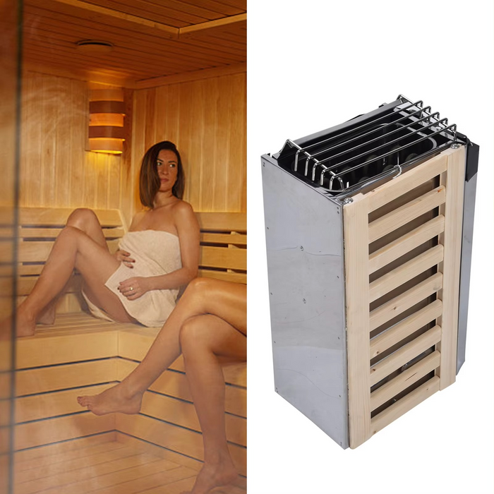 3.6KW Stainless Steel Sauna Heater with Internal Controls for Home Sauna Rooms