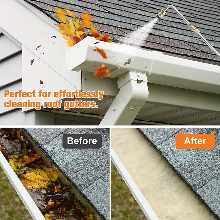 4000 PSI Telescoping High Pressure Washer Wand Set for Gutter, Roof, and Wall Cleaning - SJ Backyard