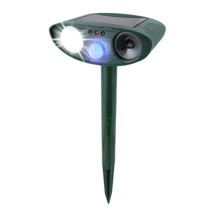 Ultrasonic Rabbit Repeller Solar Powered Flashing Light Rabbit Deterrent - SJ Backyard