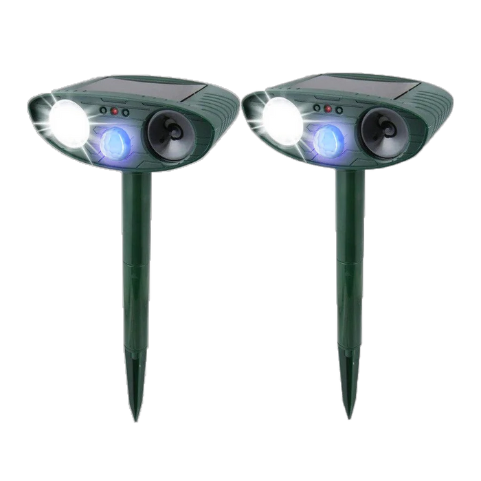 Ultrasonic Rabbit Repeller Solar Powered Flashing Light Rabbit Deterrent - SJ Backyard