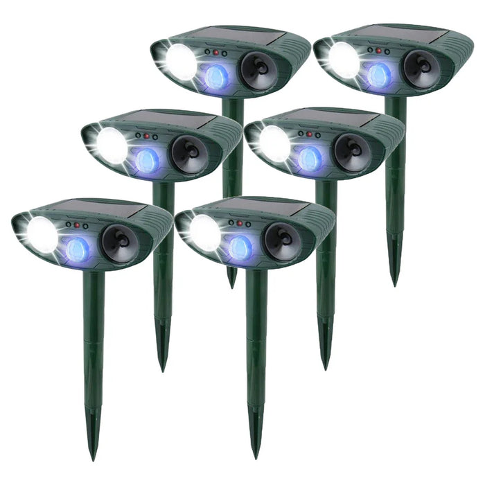 Ultrasonic Rabbit Repeller Solar Powered Flashing Light Rabbit Deterrent - SJ Backyard
