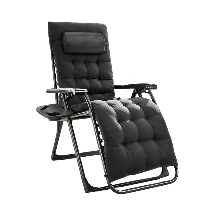 Zero Gravity Recliner Chair Set of 2 with Cup Holder Tray and Adjustable Headrest Pillow