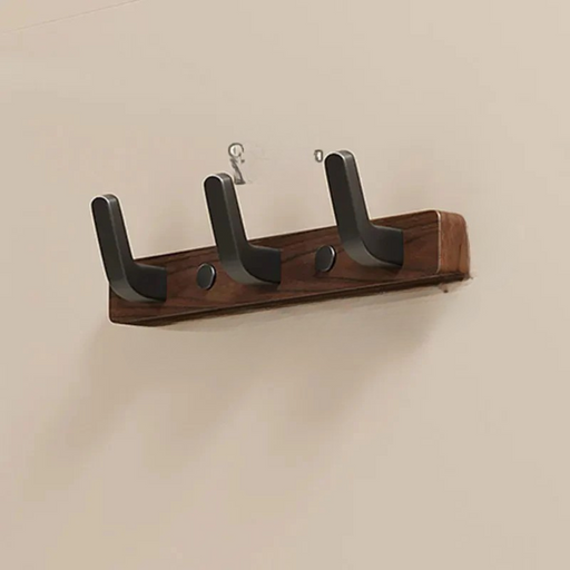 Minimalist Wall Mounted Coat Hook in Wood and Metal - SJ Backyard