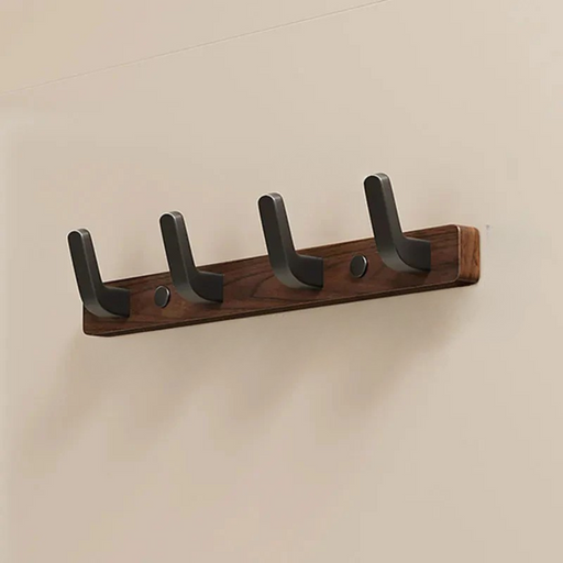 Minimalist Wall Mounted Coat Hook in Wood and Metal - SJ Backyard