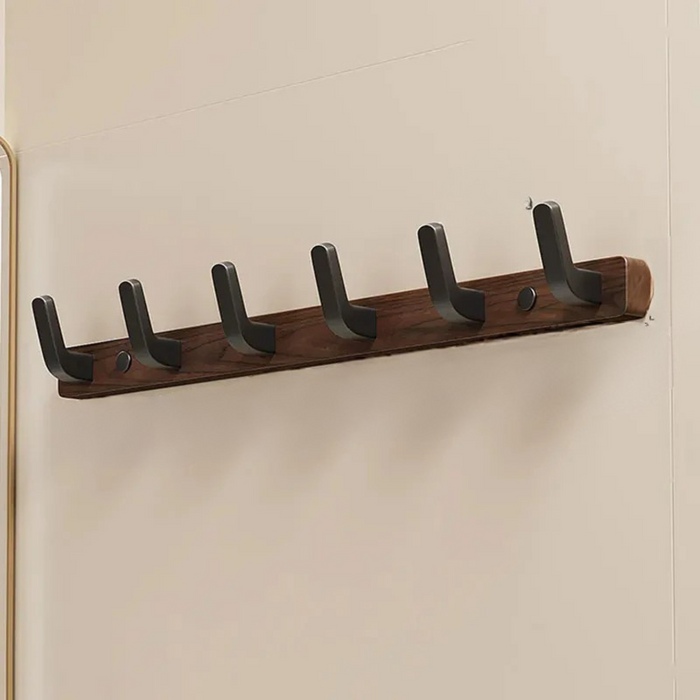Minimalist Wall Mounted Coat Hook in Wood and Metal - SJ Backyard