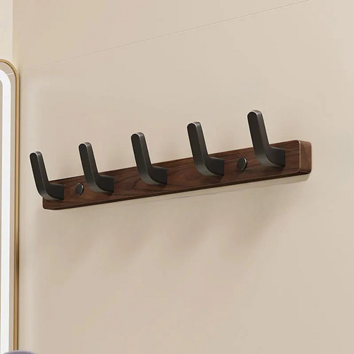 Minimalist Wall Mounted Coat Hook in Wood and Metal - SJ Backyard