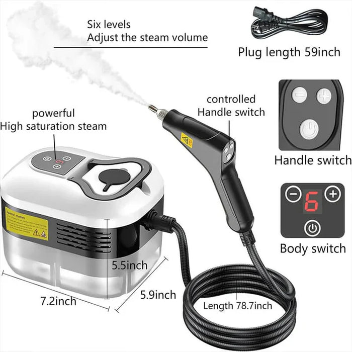 2500W High Pressure Steam Cleaner and Gloves