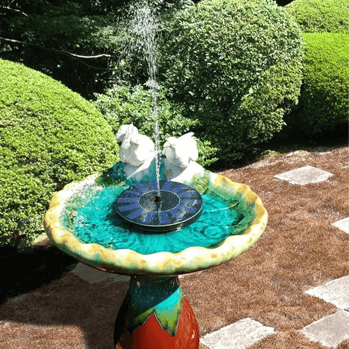 Solar Powered Garden Fountain Bird Bath