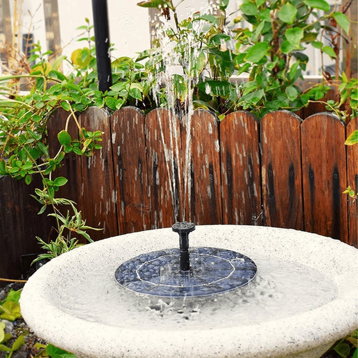 Solar Powered Garden Fountain Bird Bath