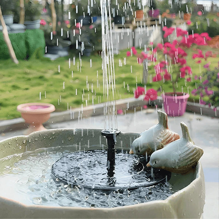 Solar Powered Garden Fountain Bird Bath