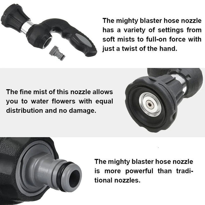 Adjustable High-Pressure Water Nozzle for Garden and Car Cleaning