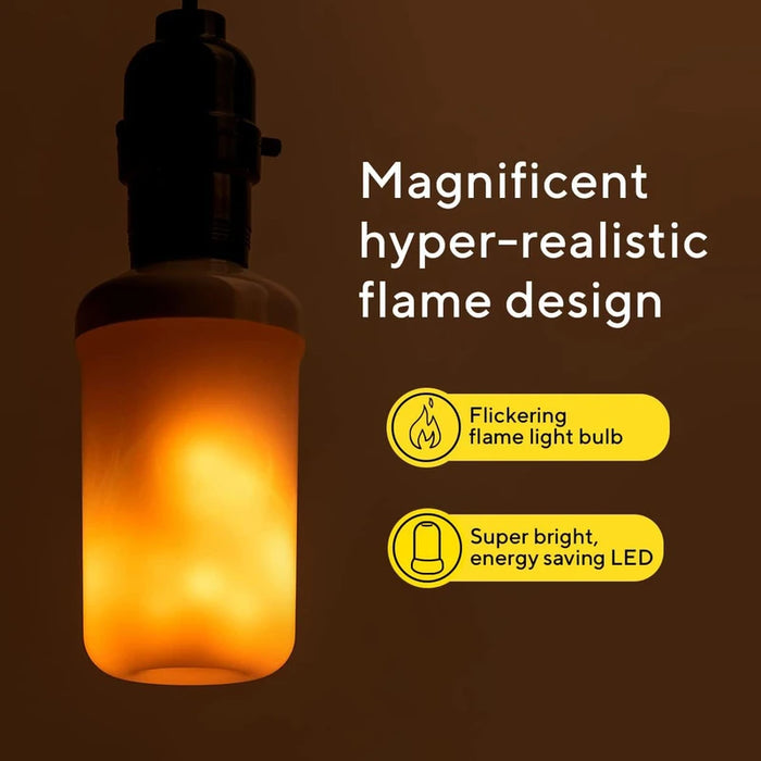 Realistic LED Flame Effect Light Bulb