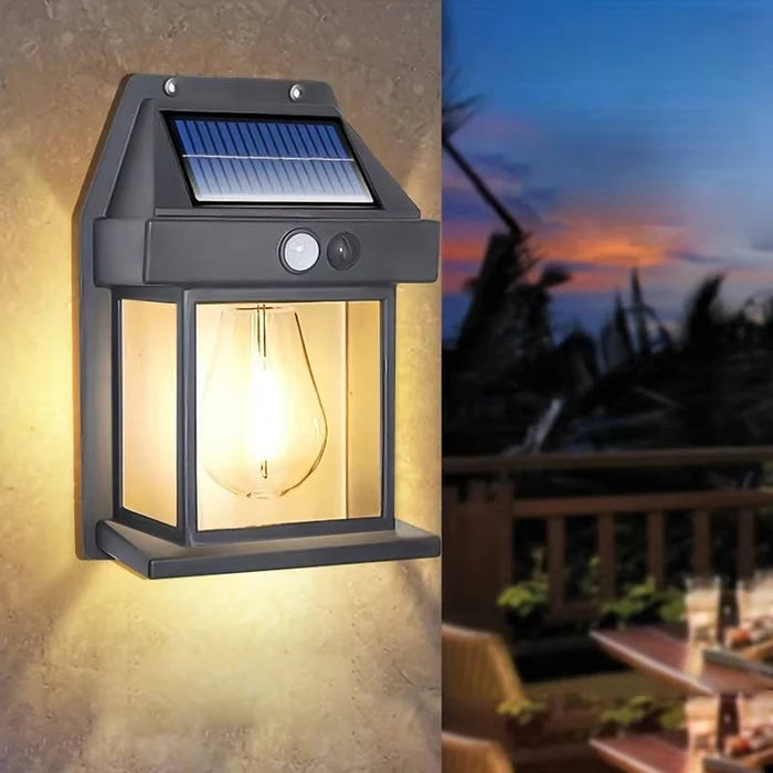 2-Set Solar Wall Lamp Outdoor - Motion Sensor Waterproof LED Light