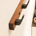 Minimalist Wall Mounted Coat Hook in Wood and Metal - SJ Backyard