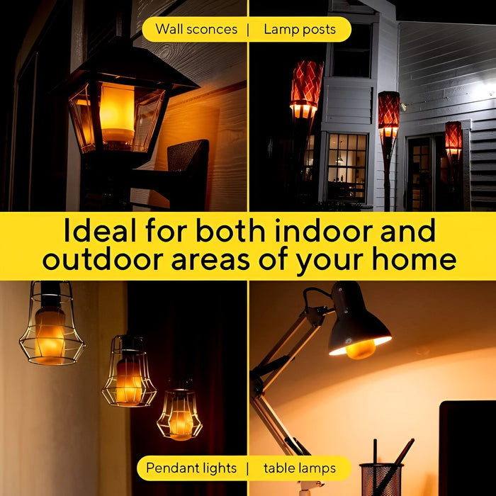 Realistic LED Flame Effect Light Bulb