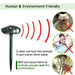 Ultrasonic Chipmunk Repeller Solar Powered Outdoor Pest Deterrent - SJ Backyard