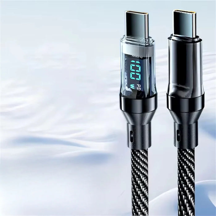 Type-C Fast Charging Cable 120W with LED Display