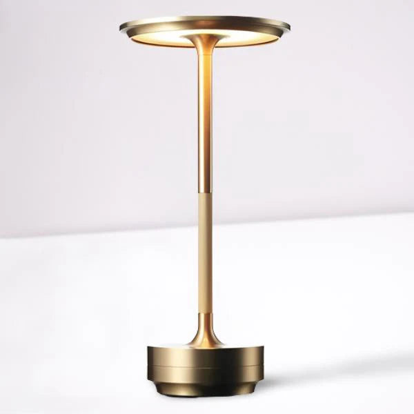Portable Cordless Table Lamp – Adjustable Brightness | 150-Hour Battery | Waterproof Metal LED Light