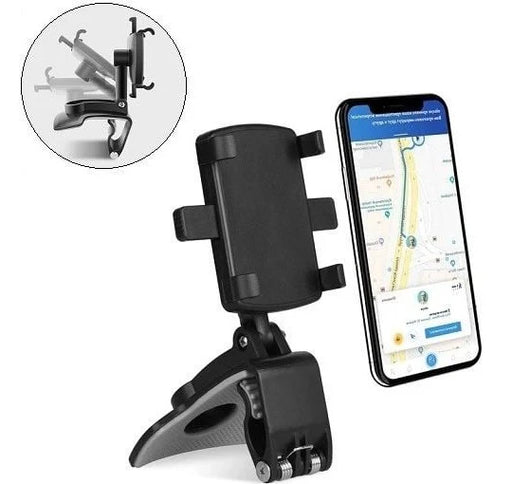 Universal 360 Degree Car Phone Holder for Sunshade, Mirror, and Dashboard Mount - SJ Backyard