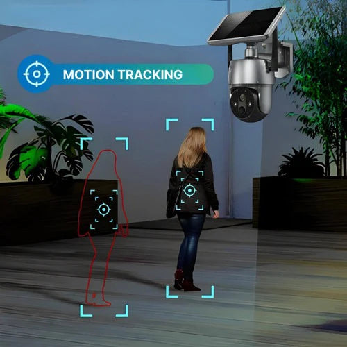 Solar Powered 360 Degree Outdoor Security Camera