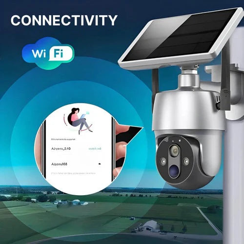Solar Powered 360 Degree Outdoor Security Camera