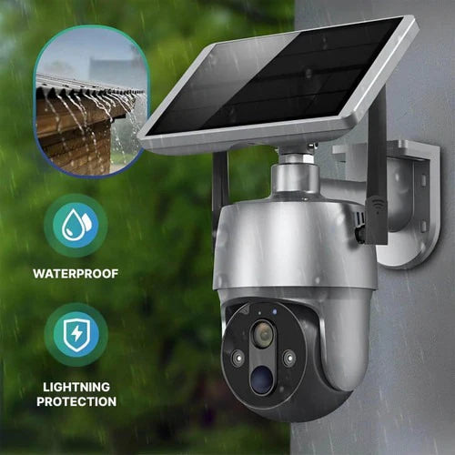 Solar Powered 360 Degree Outdoor Security Camera