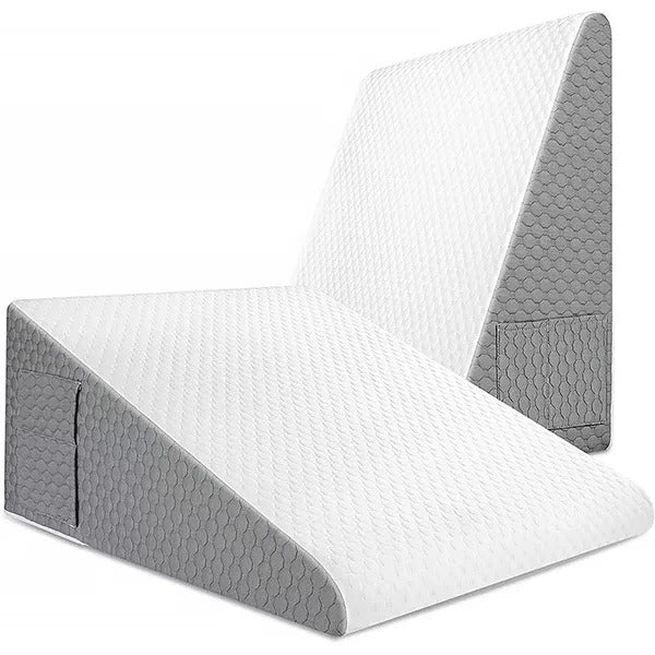 Triangular Memory Foam Wedge Pillow for Elevated and Restful Sleep