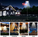 Solar Powered Flagpole Lights - All Night Long Last Flag Pole Lights - LED - SJ Backyard