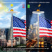 Solar Powered Flagpole Lights - All Night Long Last Flag Pole Lights - LED - SJ Backyard