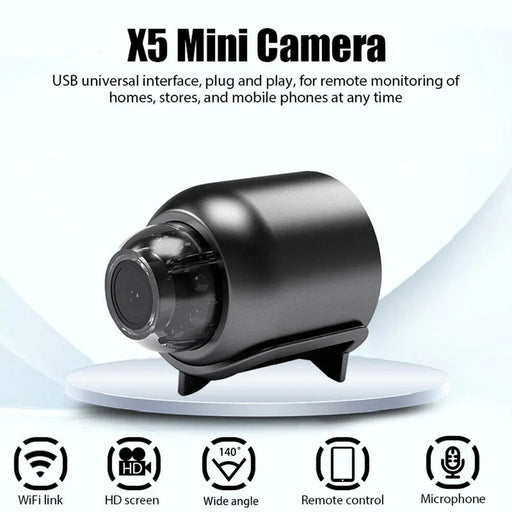 Compact Wireless Security Camera with Night Vision - SJ Backyard