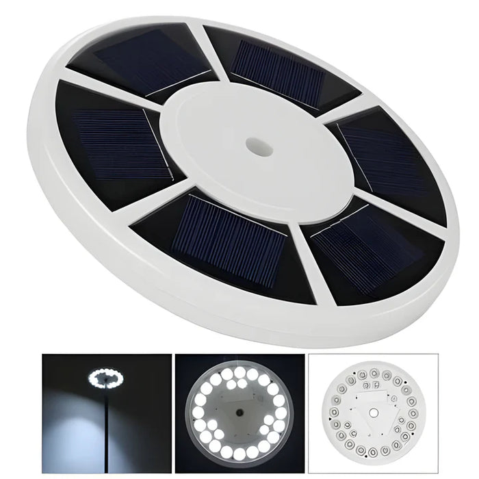 Solar Powered Flagpole Lights - All Night Long Last Flag Pole Lights - LED - SJ Backyard