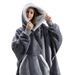 Giant Blanket Hoodie – Ultra Soft Sherpa-Lined Oversized Wearable Blanket - SJ Backyard