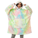 Giant Blanket Hoodie – Ultra Soft Sherpa-Lined Oversized Wearable Blanket - SJ Backyard