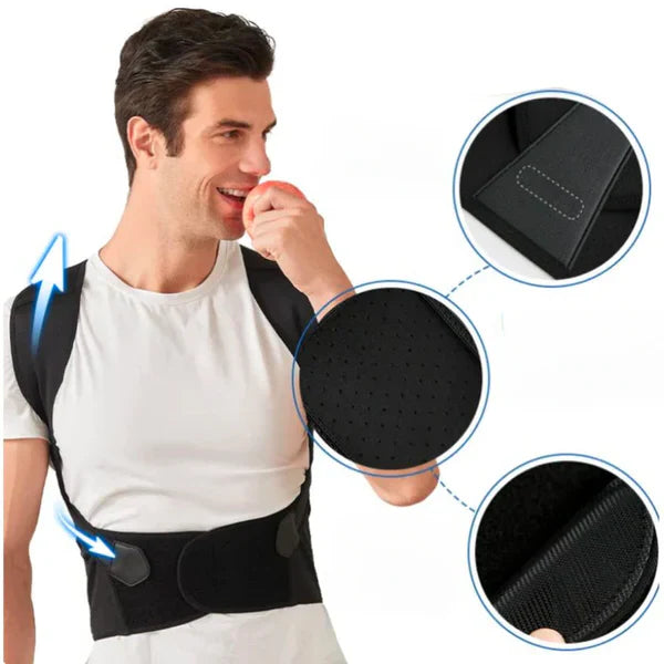 Corrects Posture & Back Pain – Adjustable Posture Corrector for Neck, Shoulder, and Spine Alignment