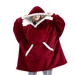 Giant Blanket Hoodie – Ultra Soft Sherpa-Lined Oversized Wearable Blanket - SJ Backyard