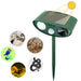 Ultrasonic Chipmunk Repeller Solar Powered Outdoor Pest Deterrent - SJ Backyard