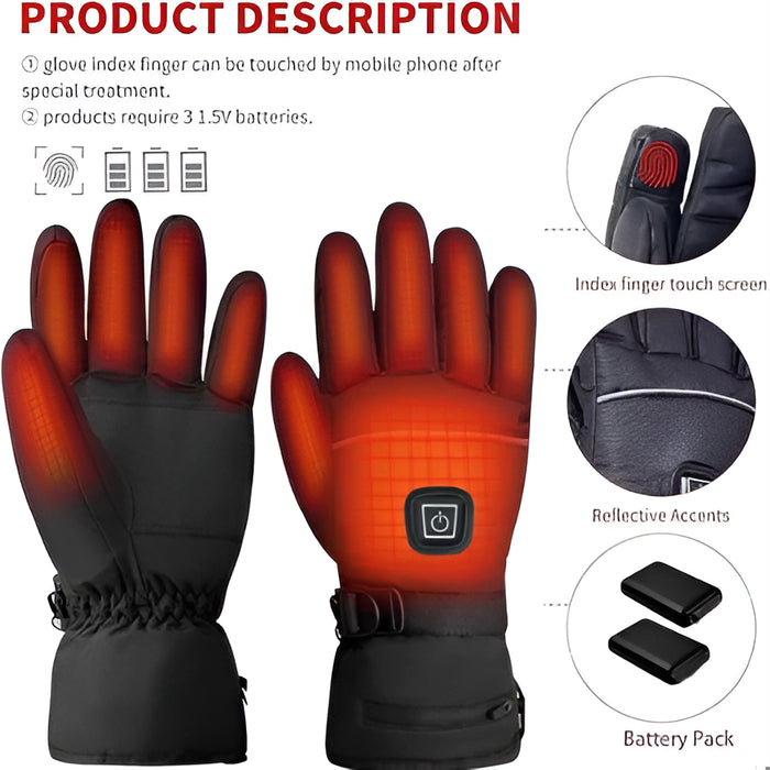Heated Gloves – Rechargeable Electric Winter Gloves for Men & Women