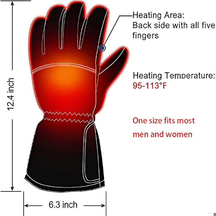 Heated Gloves – Rechargeable Electric Winter Gloves for Men & Women
