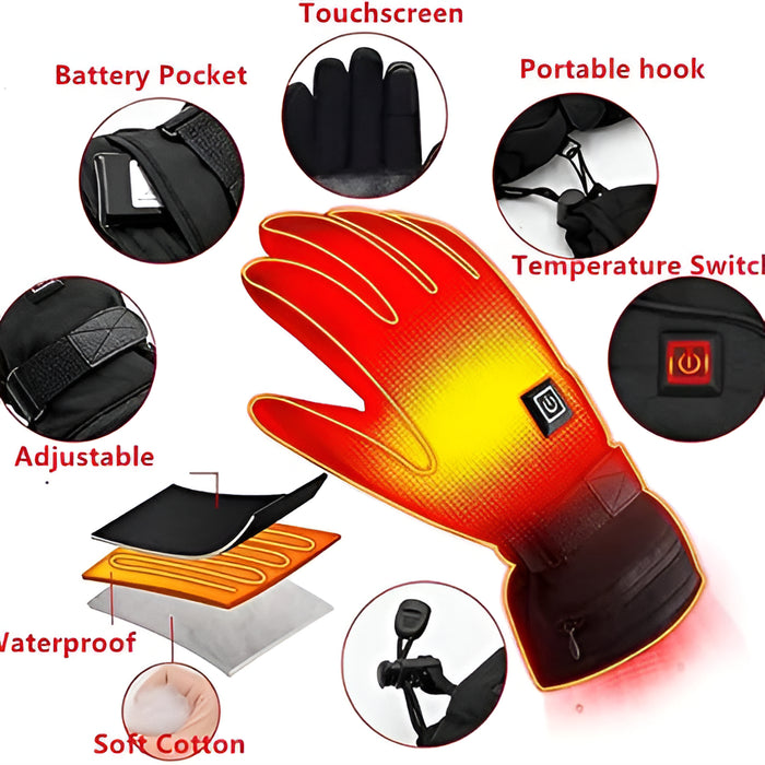 Heated Gloves – Rechargeable Electric Winter Gloves for Men & Women