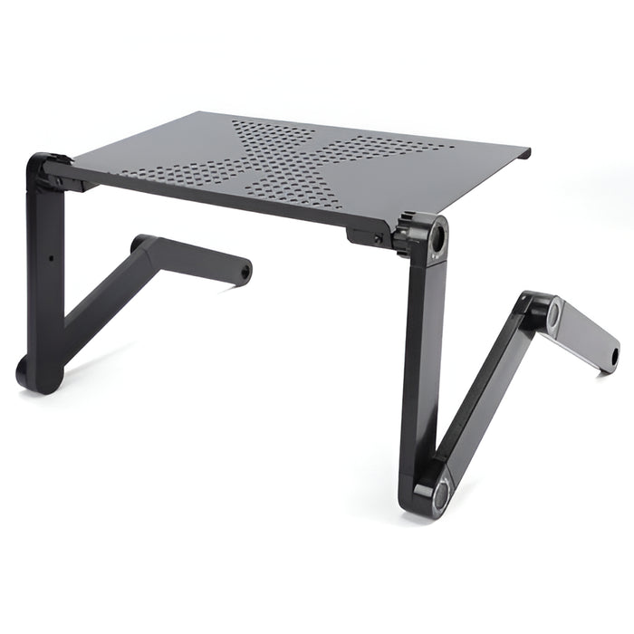 Adjustable Laptop Stand – Ergonomic Aluminum Laptop Desk with Cooling Vents & Mouse Pad - SJ Backyard