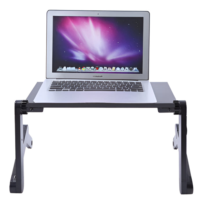 Adjustable Laptop Stand – Ergonomic Aluminum Laptop Desk with Cooling Vents & Mouse Pad - SJ Backyard