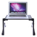 Adjustable Laptop Stand – Ergonomic Aluminum Laptop Desk with Cooling Vents & Mouse Pad - SJ Backyard